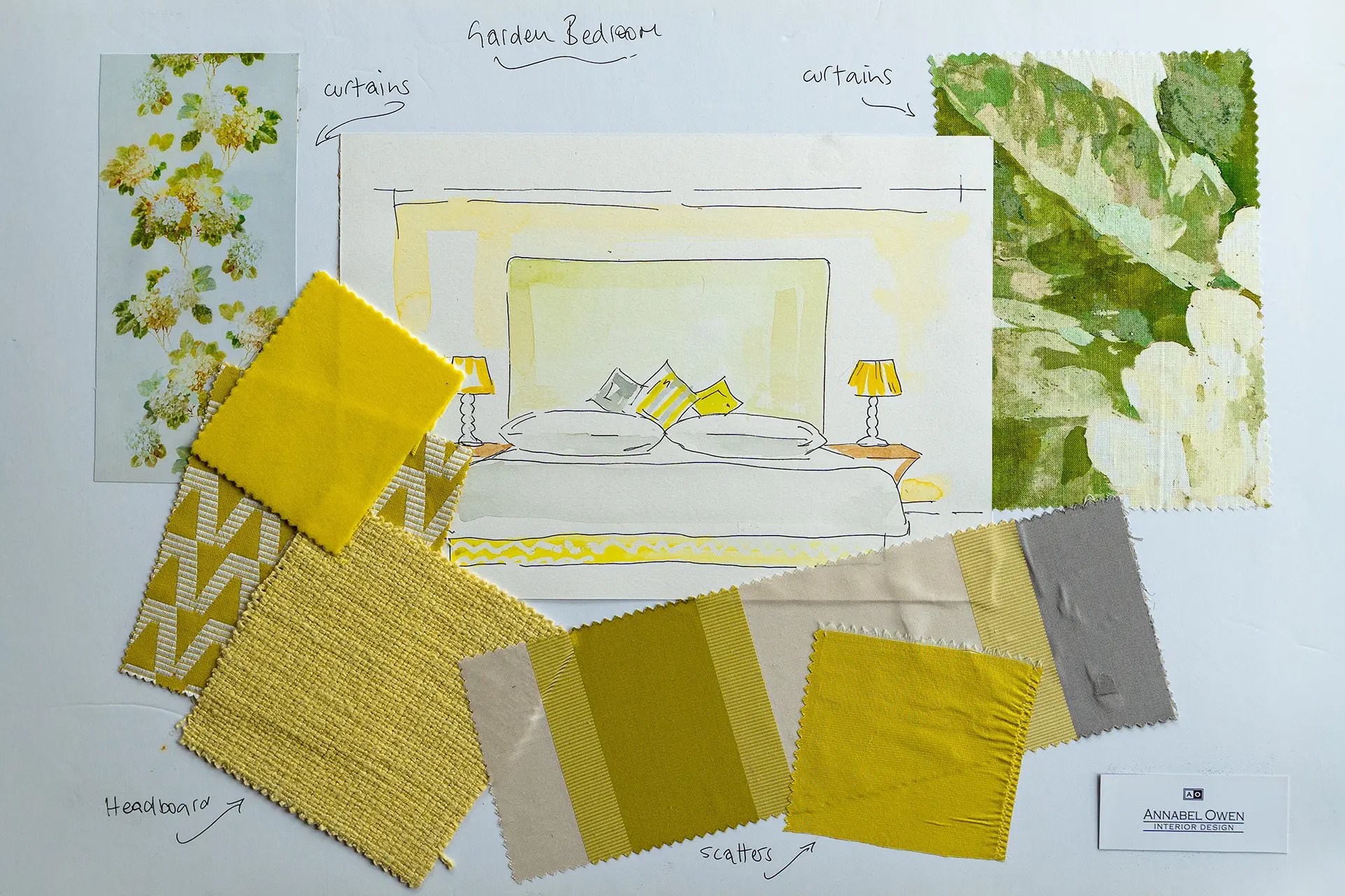 Garden Bedroom Mood Board